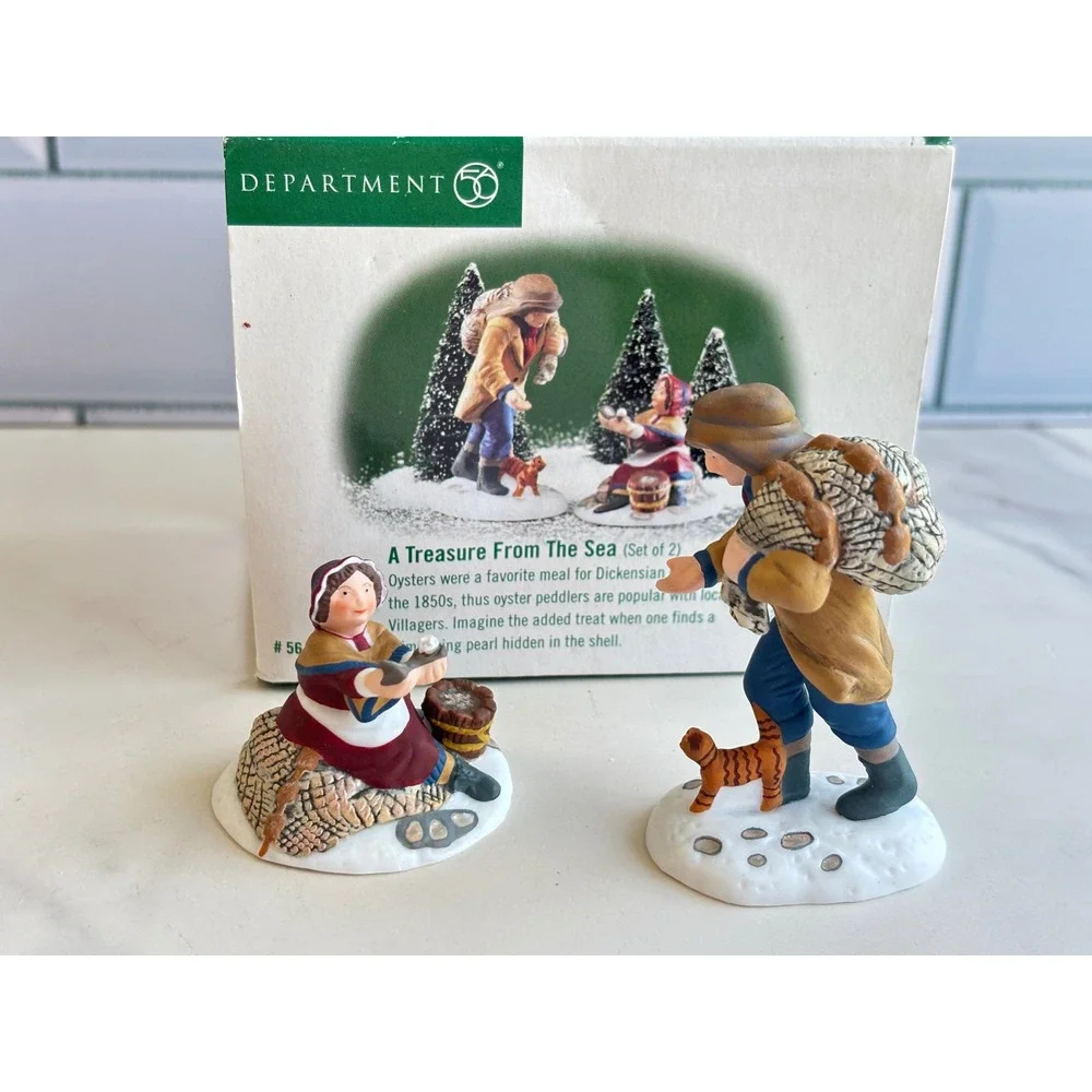 Department 56 Dickens Village A Treasure From The Sea Set of 2 Figurines 58434